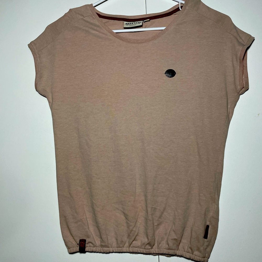 Naketano Light Pink Short Sleeve T shirt XL